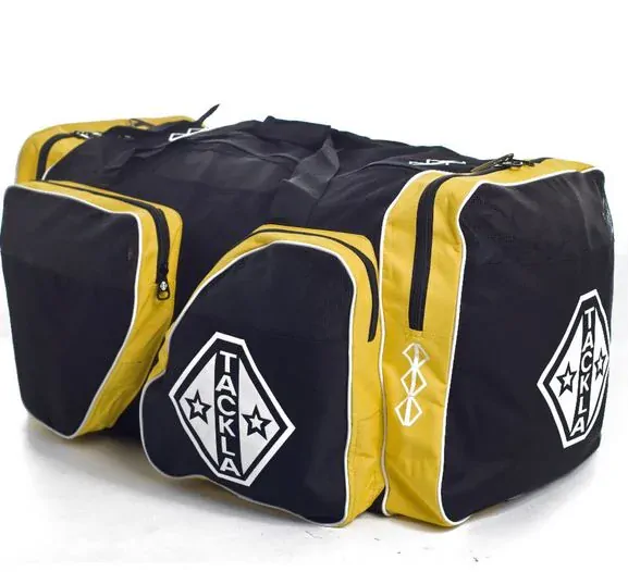 Hokejová taška TACKLA PRO SRX seniorska s kolieskami čierno-červená