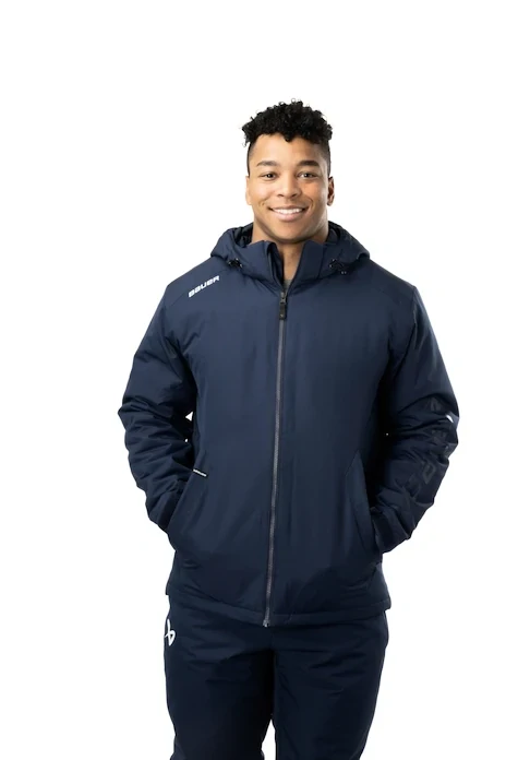 Pánska bunda Bauer Team Heavyweight Jacket Tmavomodrá (NAVY)
