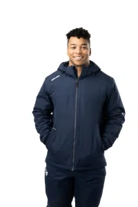 Pánska bunda Bauer Team Heavyweight Jacket Tmavomodrá (NAVY)