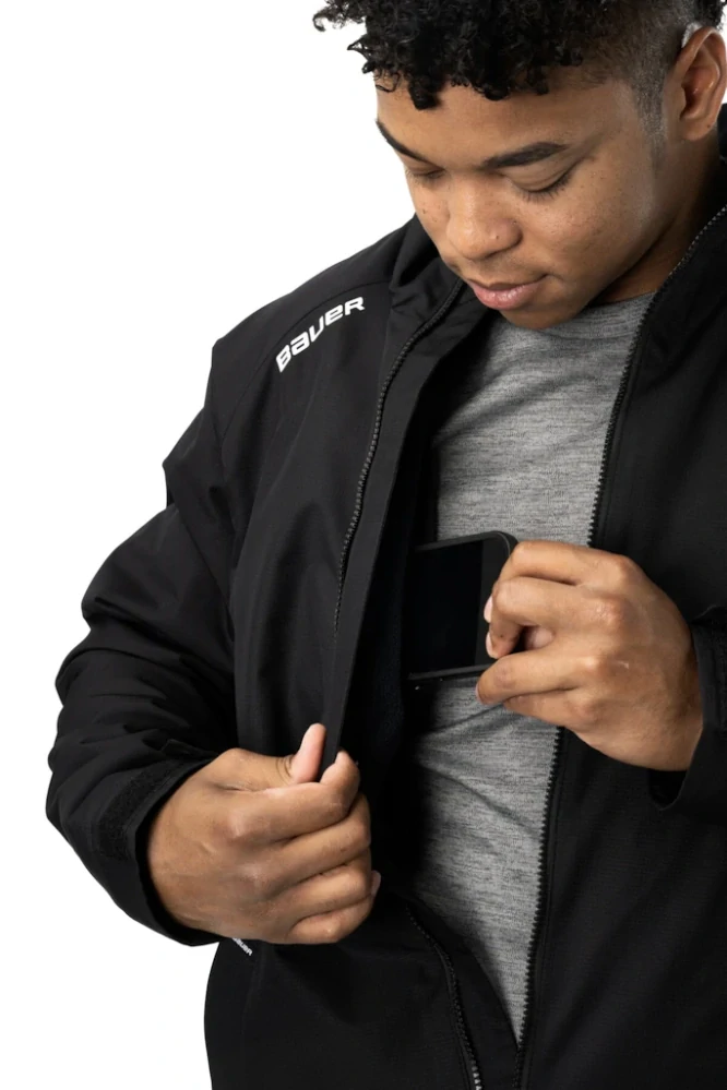 Pánska bunda Bauer Team Midweight Jacket čierna (Black)