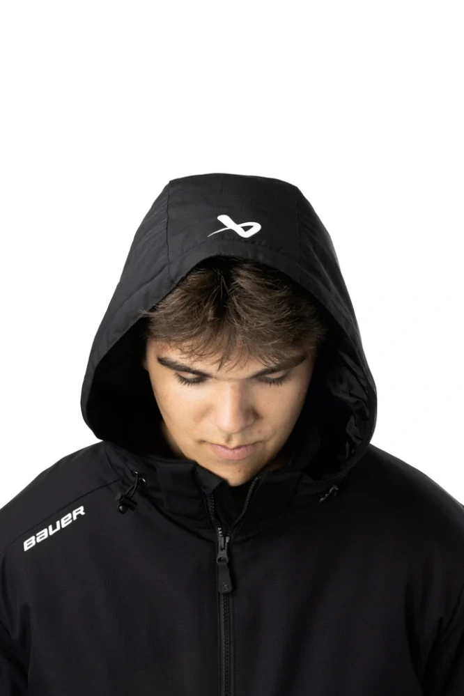 Pánska bunda Bauer Team Heavyweight Jacket Čierna (Black)